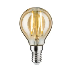 Ampoule Led sphérique E14 1700 K - puissance 2 watts - Vintage doré PAULMANN