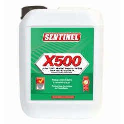 Antigel et inhibiteur X500 pour installations de chauffage central SENTINEL