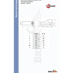 Antivol bloque-disque de frein - pour moto et scooter FTH THIRARD