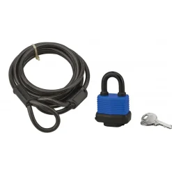 Antivol à câble avec cadenas - 6 mm - longueur 1,80 m - Twisty FTH THIRARD