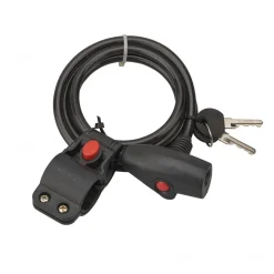 Antivol à câble - 8 mm - longueur 1,50 m - à clé - avec support FTH THIRARD
