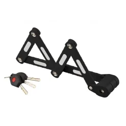 Antivol pliable - à clé réversible - pour cycles - noir - Zebra FTH THIRARD