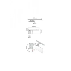 Applique de miroir LED Amber SYNERCIA