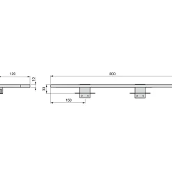 Applique LED - éclairage de meubles de salle de bain - Aquarius EMUCA