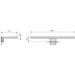 Applique LED - éclairage de meubles de salle de bain - Aquarius EMUCA