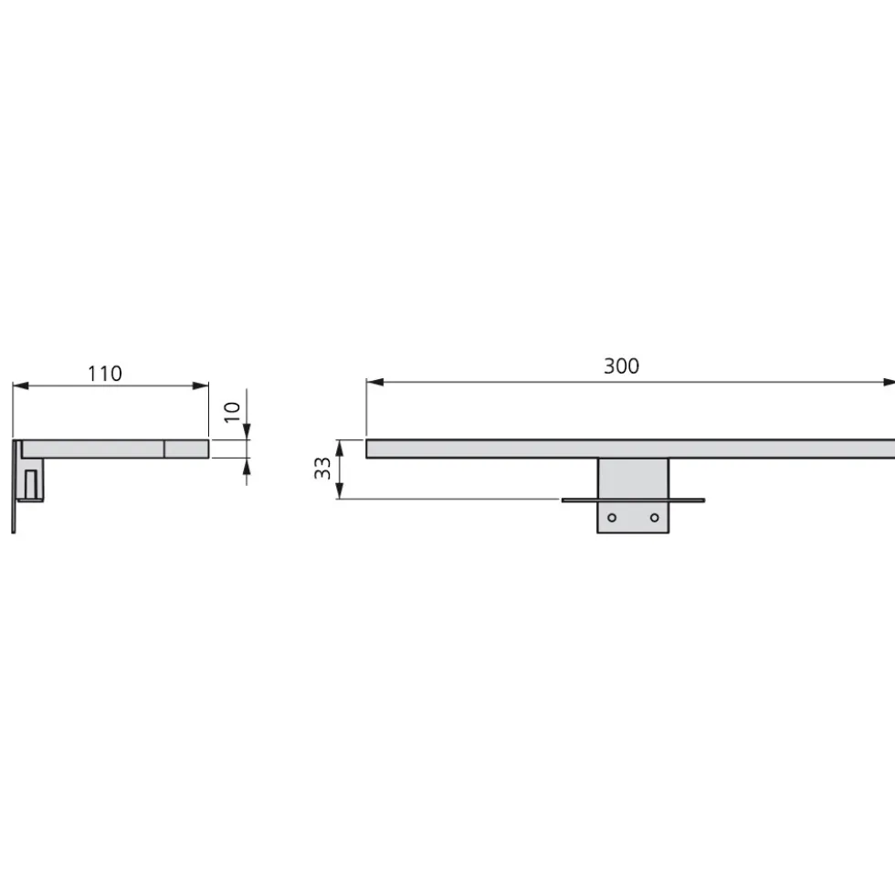 Applique LED - éclairage de meubles de salle de bain - Aquarius EMUCA