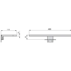Applique LED - éclairage de meubles de salle de bain - Aquarius EMUCA