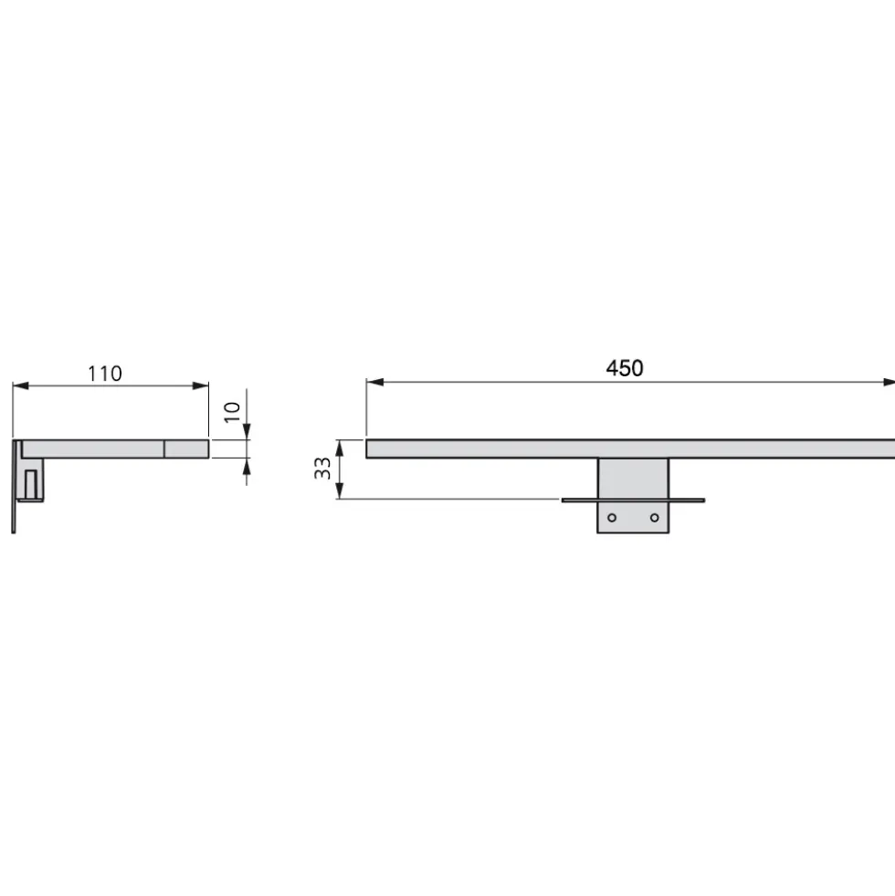 Applique LED - éclairage de meubles de salle de bain - Aquarius EMUCA