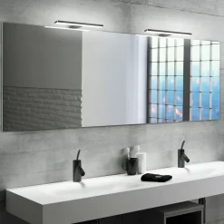 Applique LED 280 mm - pose en applique ou sur miroir - Leo EMUCA