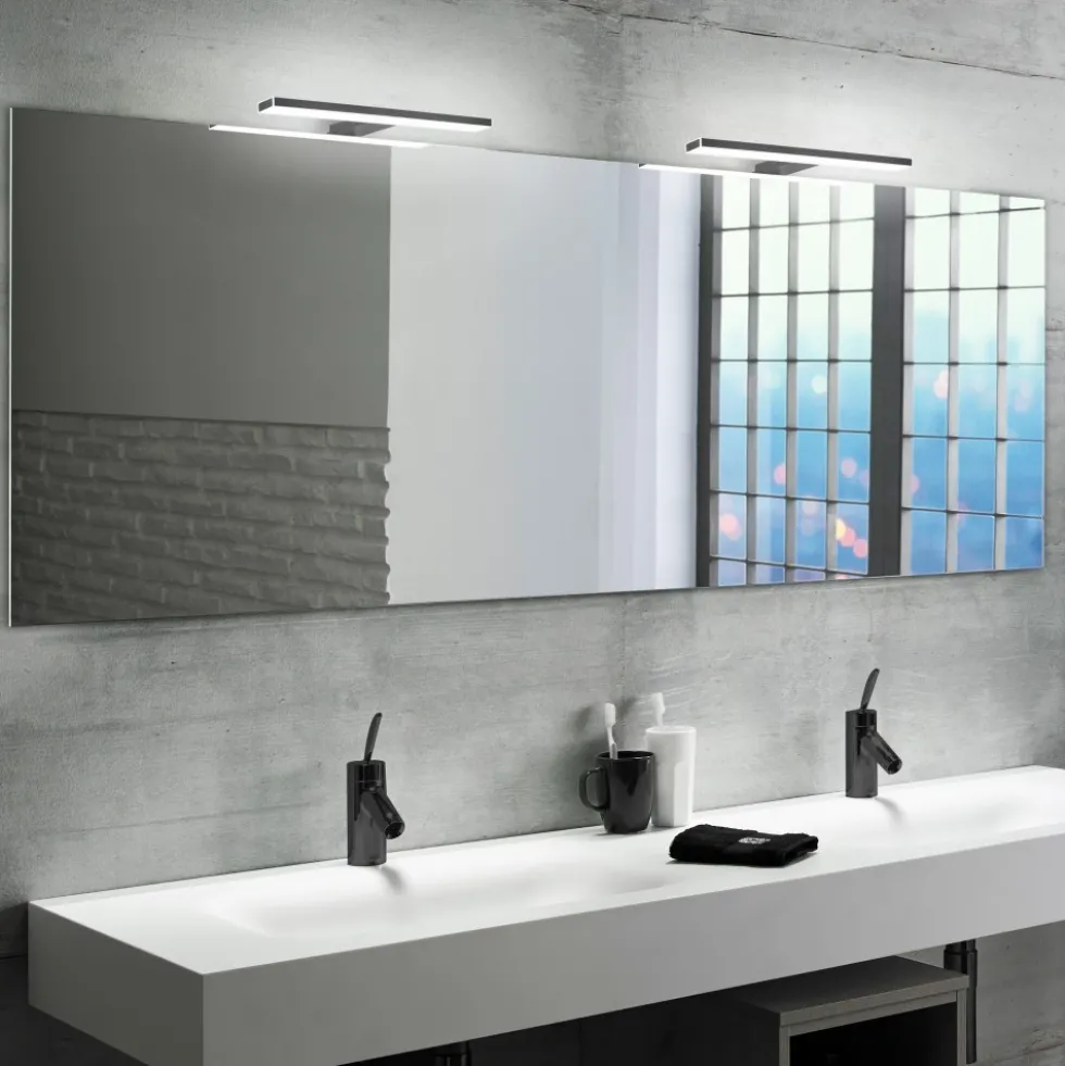 Applique LED 280 mm - pose en applique ou sur miroir - Leo EMUCA