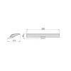 Applique LED - 300 mm - pose en applique ou miroir - Aries EMUCA