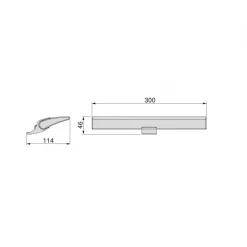 Applique LED - 300 mm - pose en applique ou miroir - Aries EMUCA
