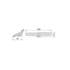Applique LED - 233 mm - pose en applique ou miroir - Gemini EMUCA