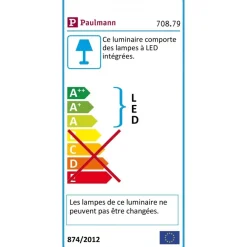 Applique salle de bain LED - 9W - S19 - IP44 - Arneb PAULMANN