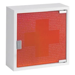 Armoire à pharmacie - vide - métal laqué - porte verre FARMOR