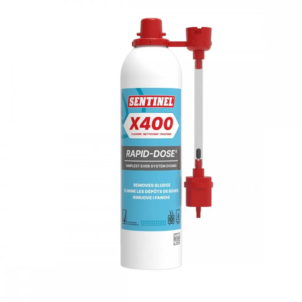 Aérosol désembouant X400 Rapid-Dose 250 mL pour chauffage central SENTINEL