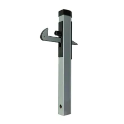 Arrêt de portail - à sceller - aluminium - crochet réglable en hauteur LOCINOX