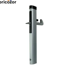 Arrêt de portail - à sceller - aluminium - crochet réglable en hauteur LOCINOX