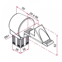 Arrêt portail battant - sans tube - Arrématic TIRARD