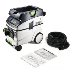 Aspirateur eau et poussières Cleantec CTL 36 EI AC - LHS - 1200W - classe L - cuve 36L FESTOOL