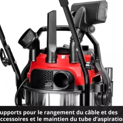 Aspirateur eau et poussières - 40L - 1150W - classe L - TE-VC 4090 SACL EINHELL