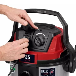 Aspirateur eau et poussières - 25L - 1300W - classe L - TE-VC 2580 SACL EINHELL