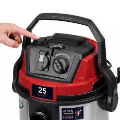 Aspirateur eau et poussières - 25L - 1300W - classe L - TE-VC 2580 SACL EINHELL