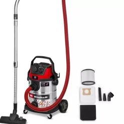 Aspirateur eau et poussières - 25L - 1300W - classe L - TE-VC 2580 SACL EINHELL