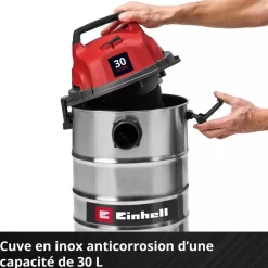 Aspirateur eau et poussières - 30L - puissance 950W - TC-VC 3055 S EINHELL
