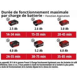 Aspirateur à feuilles - sans fil - 18V - GE CL 36/230 Li E - Solo EINHELL