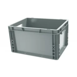 Bac de manutention gerbable - charge maxi 15Kg fond lisse - 300x400x120 VISO
