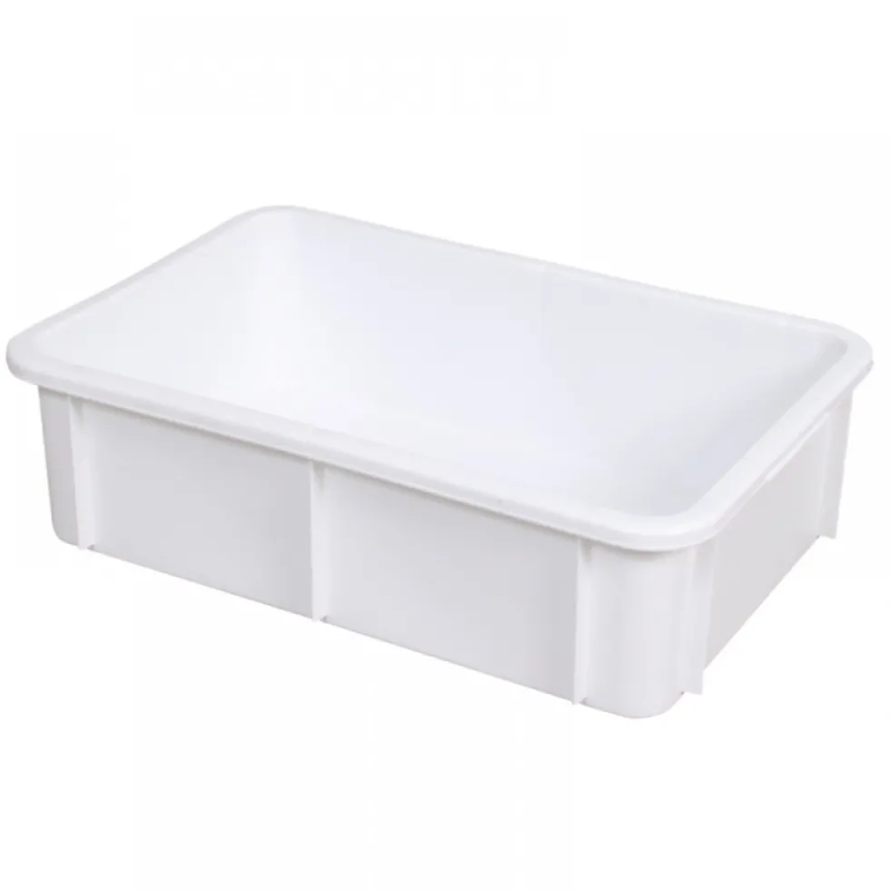 Bac gerbable en plastique blanc GILAC
