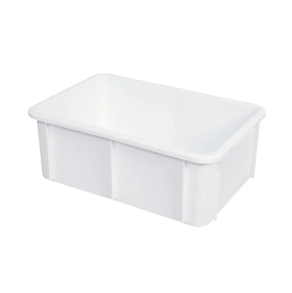 Bac gerbable en plastique blanc GILAC