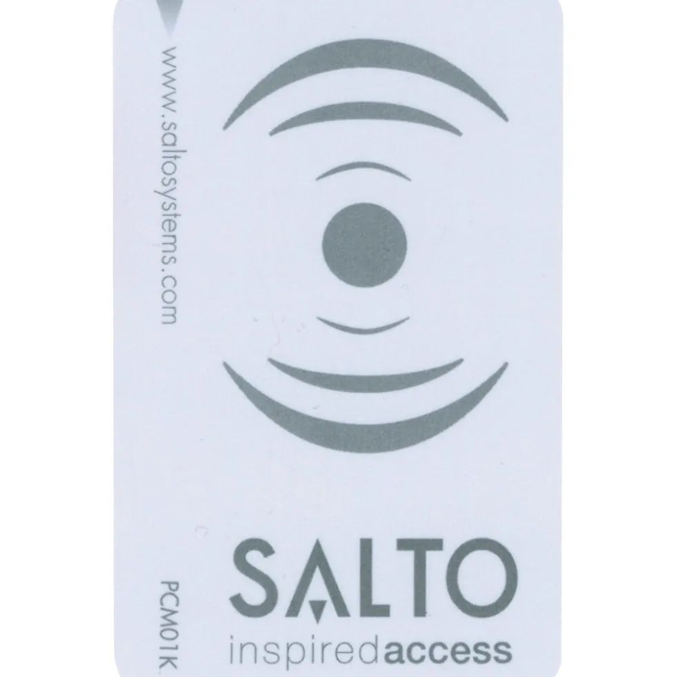 Badge en PVC NXP Mifare Desfire 2K EV3 - blanc - encodé Salto SALTO