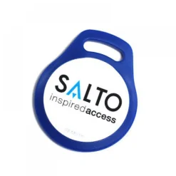 Badge porte clé bleu Mifare E9000 SALTO