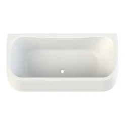 Baignoire murale monobloc - 180x80 cm - tablier intégré - Garbo LEDA