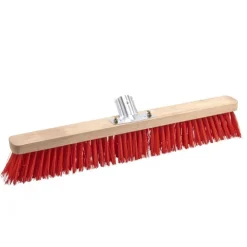 Balai cantonnier pour extérieur en PVC rouge BRICOZOR