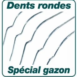 Balai à gazon - pro - multiservice - 20 dents LEBORGNE