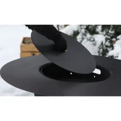 Barbecue brasero OLYMP - Acier - 100 x 100 x 40 cm FEU DU JARDIN