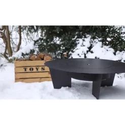 Barbecue brasero OLYMP - Acier - 100 x 100 x 40 cm FEU DU JARDIN