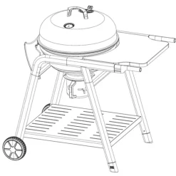 Barbecue charbon - Tonino 60 COOK IN GARDEN