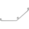 Barre d'appui coudé à 135° - aluminium finition époxy blanc PELLET ASC