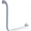 Barre d'appui coudée à 90° en aluminium époxy blanc PELLET ASC