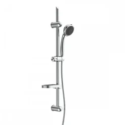 Barre de douche avec douchette 7 jets - chromé - Fresh SCHÜTTE