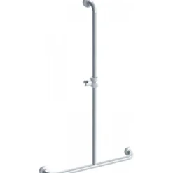 Barre de douche + maintien époxy blanc PELLET ASC