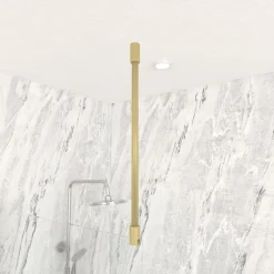 Barre de fixation au plafond pour paroi de douche Parma 2 - 60 cm recoupable AURLANE