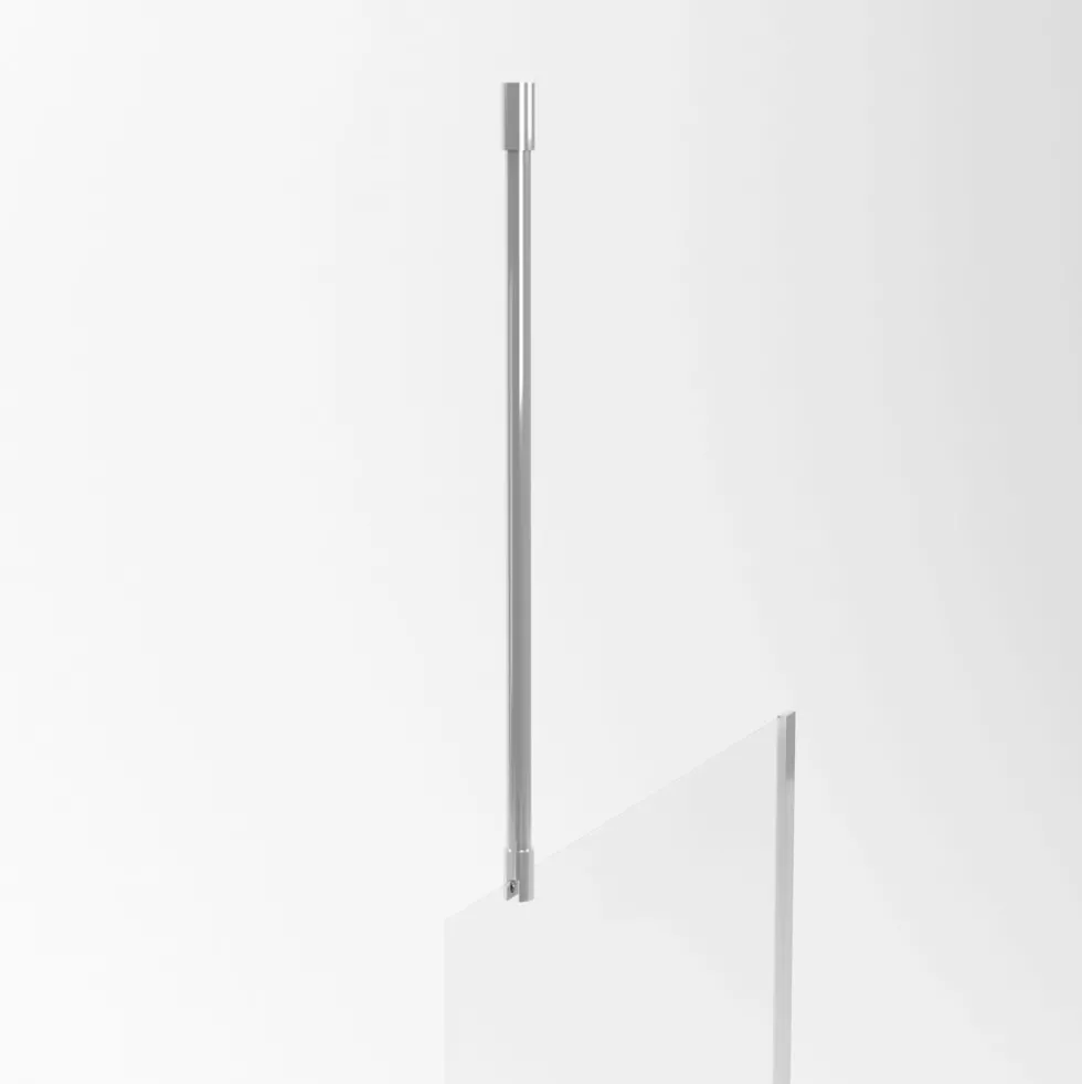 Barre de fixation au plafond pour paroi de douche Parma 2 - 60 cm recoupable AURLANE