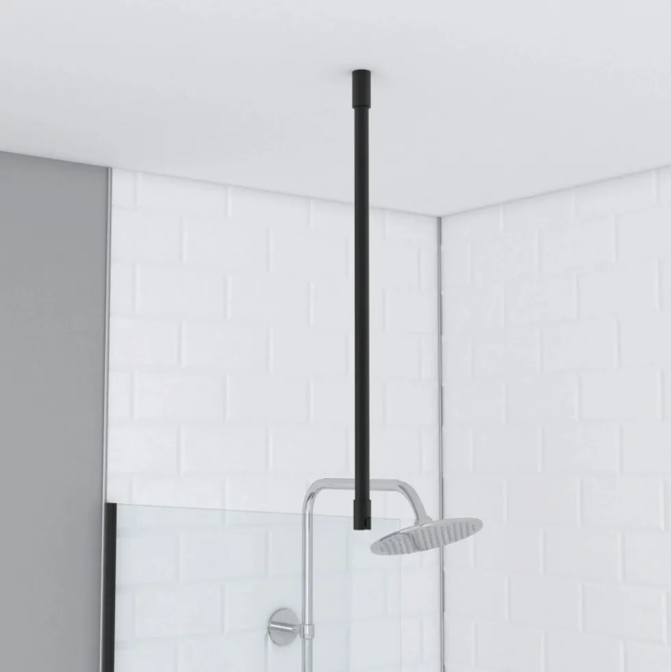 Barre de fixation au plafond pour paroi de douche Parma 2 - 60 cm recoupable AURLANE