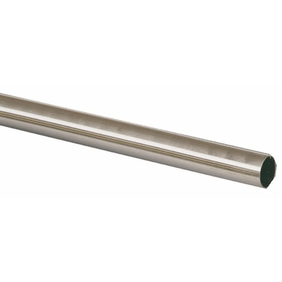 Barre de penderie ronde - acier inoxydable DUVAL