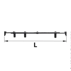 Barre de sécurité recoupable pour persiennes - 1600 mm - zingué blanc TORBEL